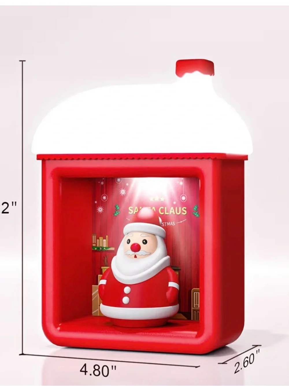 Snow House LED Lamp - 3D Santa Holiday Night Light